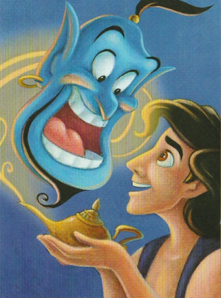 Aladdin & Genie – USPS Postcard