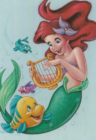 Ariel and Flounder – USPS Postcard