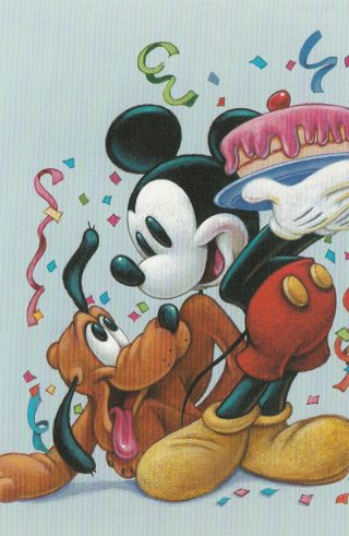 Mickey Mouse and Plato – USPS Postcard