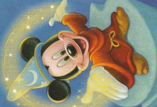 Mickey Mouse as the Sorcerer’s Apprentice – USPS Postcard