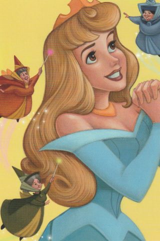 Princess Aurora, Flora, Fauna and Merryweather – USPS Postcard