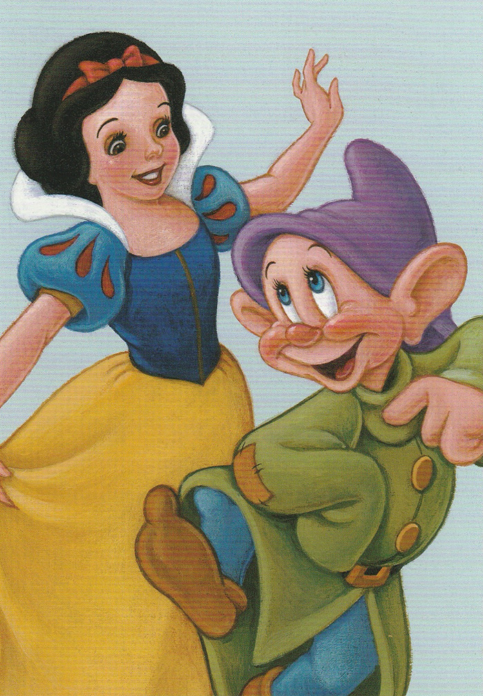Snow White & Dopey – USPS Postcard