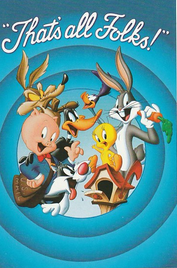 2001 “That’s All Folks!” – USPS Stamp Postcard