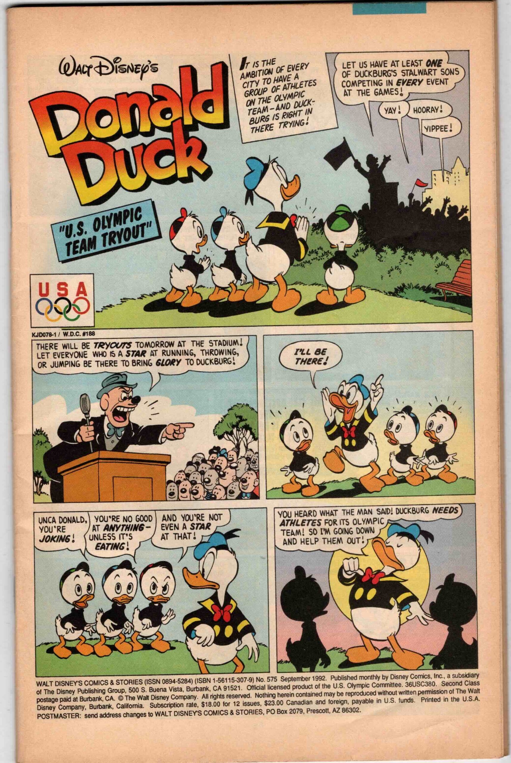 donald duck olympics
